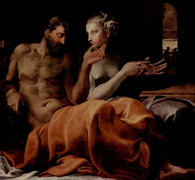 Francesco Primaticcio Odysseus und Penelope Germany oil painting art